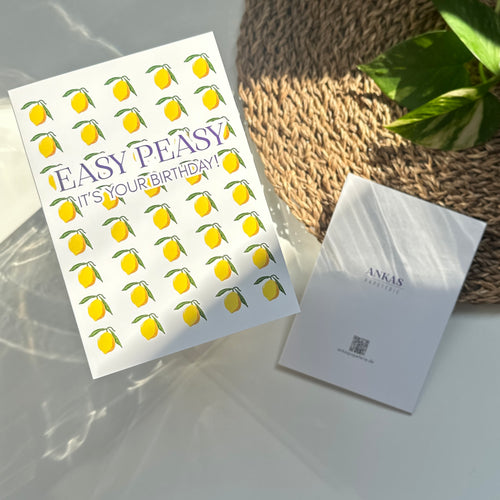 EASY PEASY - Geburtstagskarte mit Zitronen