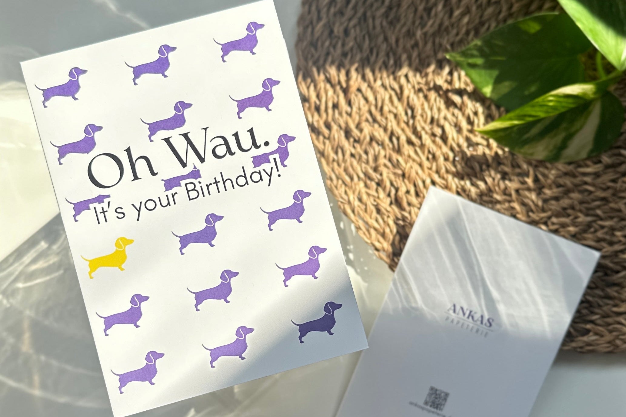 OH WAU! - Geburtstagskarte mit Dackeln