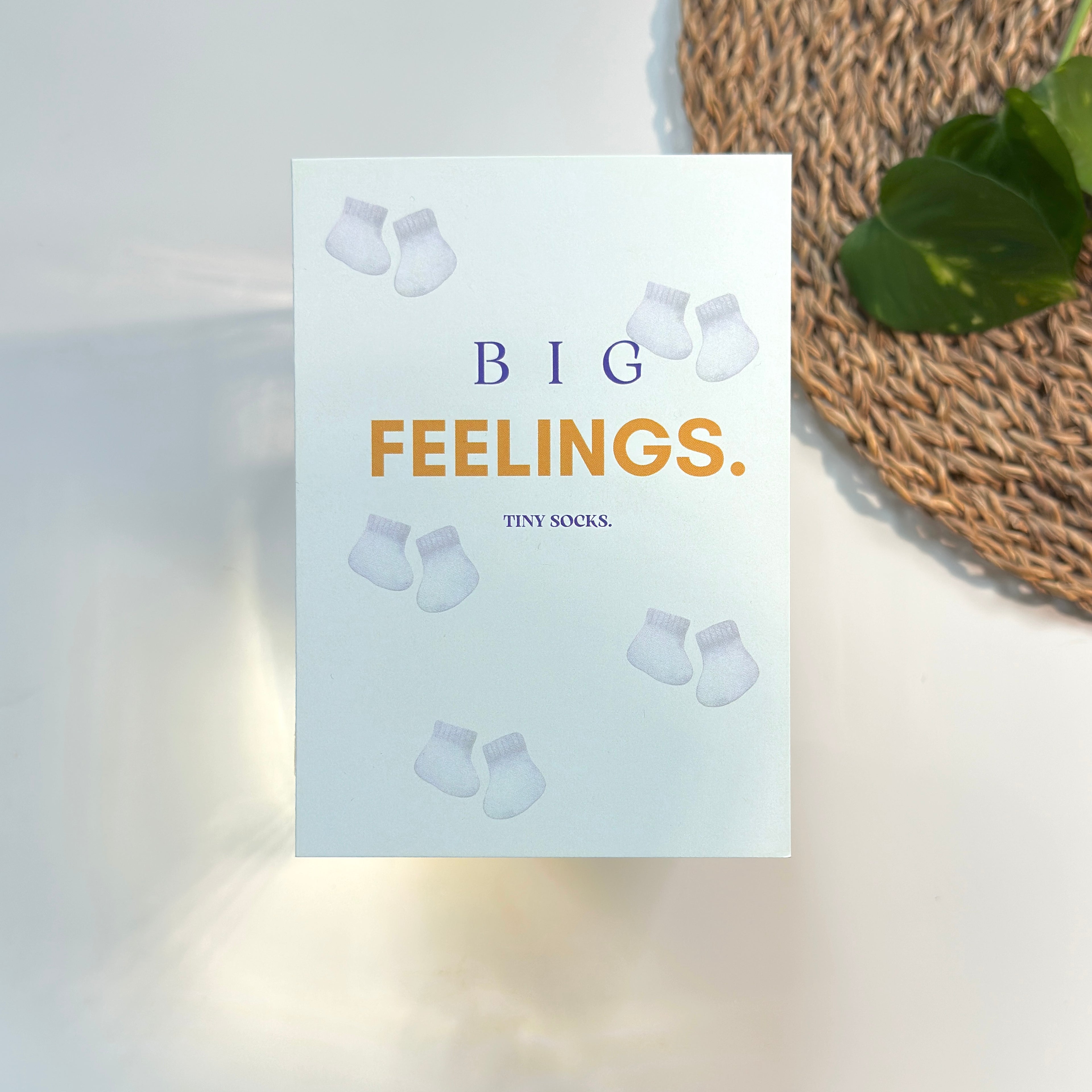 Big Feelings – Tiny Socks | Babykarte