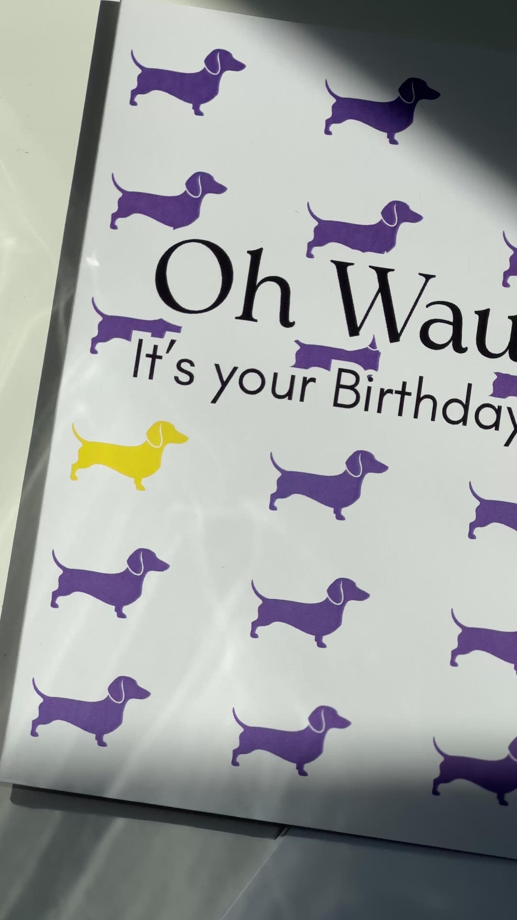 OH WAU! - Geburtstagskarte mit Dackeln